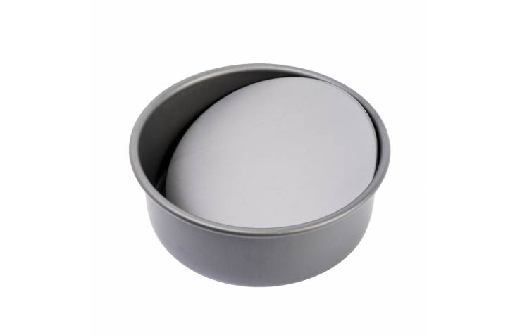 Cake Baking Tray Round Black 21.7x7.2cm 1mm
