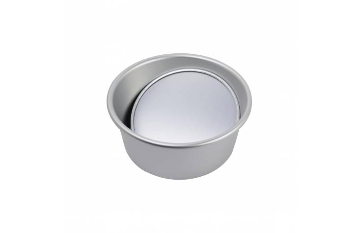 Cake Baking Tray Round Sliver 6 inch
