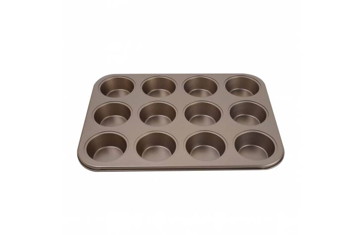 12 cups no-stick baking pan / mould for muffin and cupcake 35 cm x 26.5 cm x 3 cm