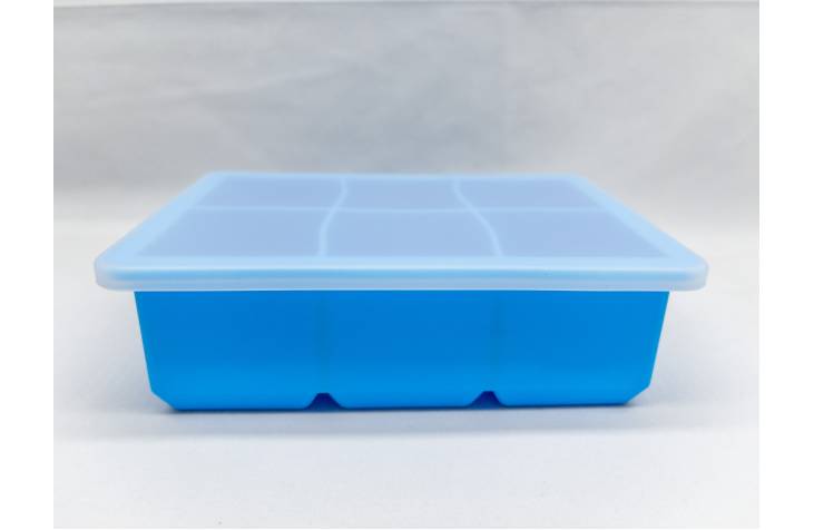 Silicone Ice Ball Maker Square Blue 6pcs