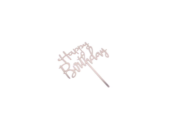 Purple Shining Happy Birthday Signage - Wide