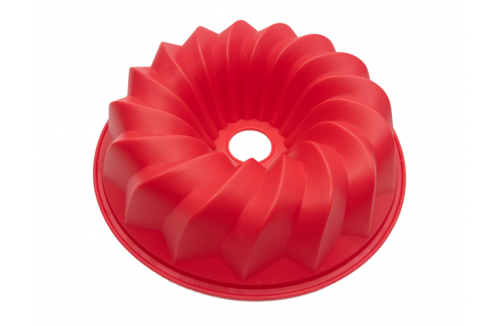 Savarin / Chiffon Silicone Mould Red 8 inches